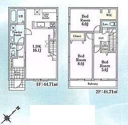 八王子市諏訪町23-1期全3区画 2号棟