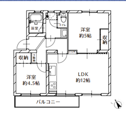 左近山団地3街区3号棟 4階