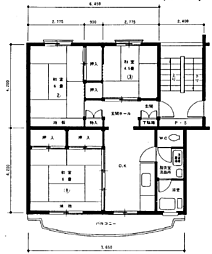 多摩ニュータウン落合団地3-3-4 5階