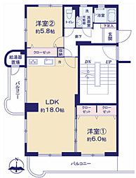 多摩ニュータウン貝取第4の1の2号棟 104号室