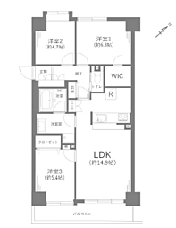 サングレイス相武台 405号室