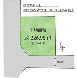 〜建築条件なし〜八王子市南陽台2丁目　売地