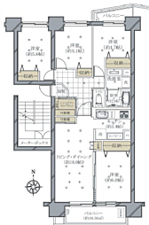 〜中古マンション〜若葉台団地 1-12棟　809号