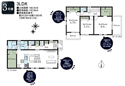 八王子市川口町第４６〜新築戸建　全5棟〜 3号棟