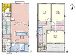 藤阪元町Cradlegarden新築分譲全3棟1号棟