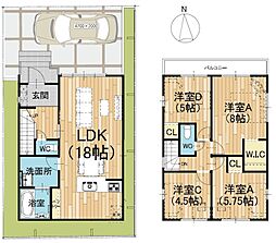 楠葉野田二丁目2棟新築分譲2号地