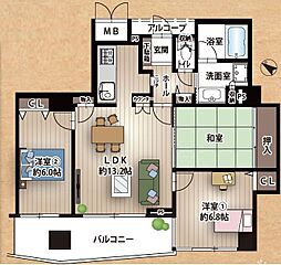 メロディーハイム香里ケ丘ツインビューアルテアタワー 502