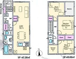 香里園山之手町Cradlegarden全3棟新築分譲地内3号