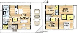 都丘町限定1邸南西角地新築分譲住宅