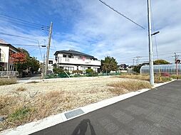 草加市新善町　南道路に面した　建築条件なし売地