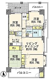 サーパス中河原　〜3階角部屋4LDK〜 305