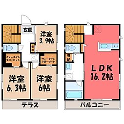 塩谷郡高根沢町宝積寺2丁目の一戸建て