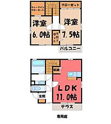 宇都宮市ゆいの杜3丁目の一戸建て