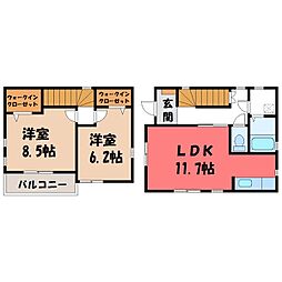 鹿沼市茂呂の一戸建て