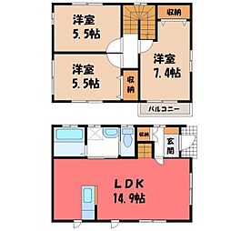 宇都宮市双葉1丁目の一戸建て