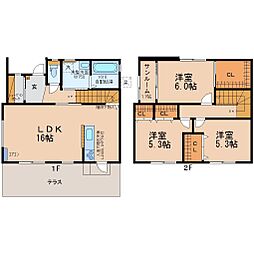 野々市市白山町戸建賃貸 B
