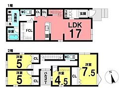 新築戸建 天白区野並8期　全3棟　1号棟