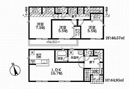 クレイドルガーデン影取町　新築一戸建て　1号棟