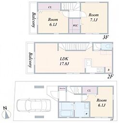 中区本牧元町　新築一戸建て　Ａ号棟