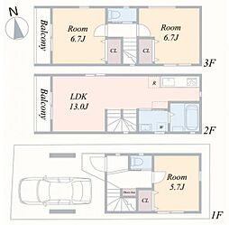 中区本牧元町　新築一戸建て　Ｂ号棟