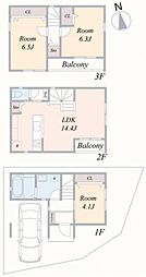 中区本牧元町　新築一戸建て　Ｅ号棟