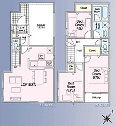 クレイドルガーデン野庭町第2　新築一戸建て　1号棟