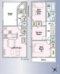 クレイドルガーデン野庭町第2　新築一戸建て　2号棟