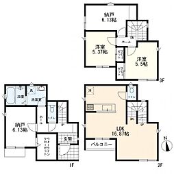 南区清水ケ丘　新築一戸建て　B号棟