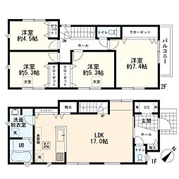 港南区上永谷1丁目7期　新築一戸建て　2号棟