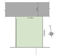 旭区柏町　建築条件無し土地