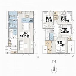 プラスエーハウス富岡西1丁目Ｖ　新築一戸建て　5期1号棟