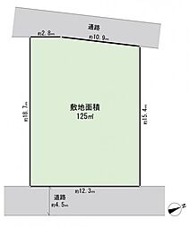 戸塚区上柏尾町　建築条件無し土地