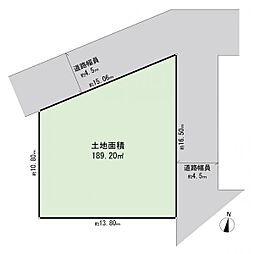 戸塚区原宿3丁目　建築条件無し土地