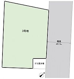 瀬谷区宮沢2丁目5期　建築条件無し土地　5期3区画