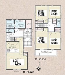 リナージュネクスジー深谷町第1期　新築一戸建て　2号棟