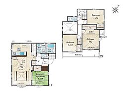 平塚市南原1丁目 新築戸建 全3棟 2号棟