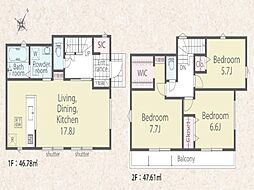 八王子市長房町第1期　新築戸建　全2棟　1号棟