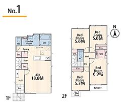 横浜市泉区中田南2丁目　新築戸建　全3棟　1号棟