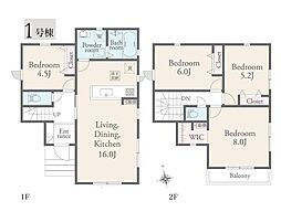 横浜市旭区金が谷2丁目第1期　新築戸建　全2棟　1号棟