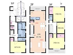 川崎市川崎区桜本2丁目　新築戸建　全4棟　3号棟
