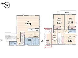 逗子市桜山8丁目2期　新築戸建　全2棟　No.1