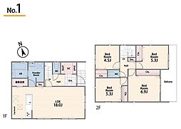 藤沢市辻堂太平台1丁目　新築戸建　全5棟　1号棟