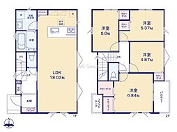 横浜市金沢区富岡西1丁目5 新築戸建 全2棟 1号棟