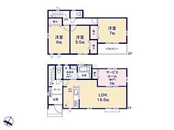 日野市落川5　新築戸建　全2棟　A号棟