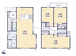 横浜市金沢区釜利谷南2丁目6期　新築戸建　全1棟　1号棟