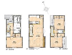 横浜市神奈川区西寺尾1丁目　新築戸建　全2棟　B号棟
