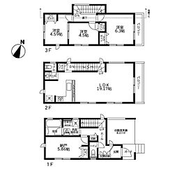 横浜市鶴見区北寺尾7丁目　新築戸建　全2棟　1号棟