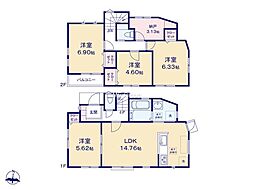 鎌倉市七里ガ浜1丁目　新築戸建　全2棟　1号棟