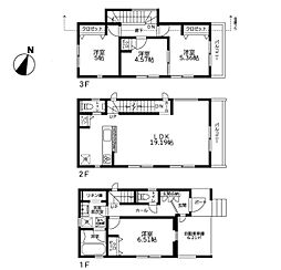横浜市鶴見区北寺尾7丁目　新築戸建　全2棟　2号棟