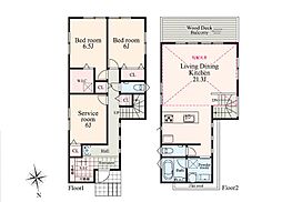 横浜市金沢区富岡東1丁目6　新築戸建　全1棟　1号棟